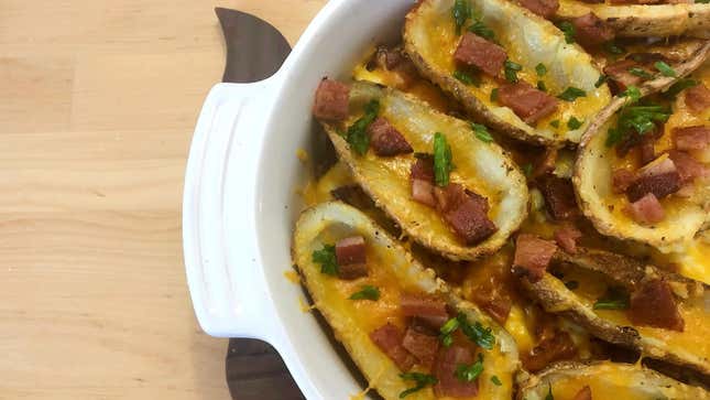 Image for article titled The Potato Skin Casserole Is a Cheesy Masterpiece