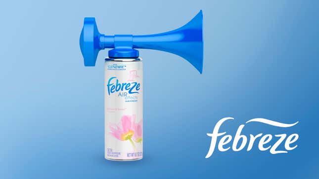 Image for article titled Febreze Releases New Air Horn For Covering Up Unpleasant Bathroom Sounds