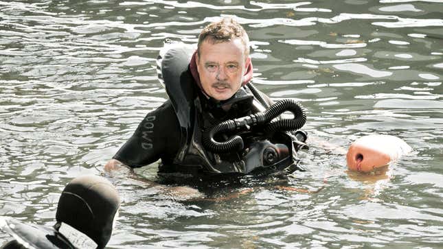 Image for article titled Navy Seal Swimming In Full Tactical Gear Must Have Terrible Body Image Issues