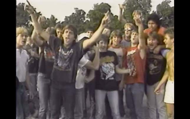 Image for article titled The Deranged True Story Of Heavy Metal Parking Lot, The Citizen Kane Of Wasted Teenage Metalness