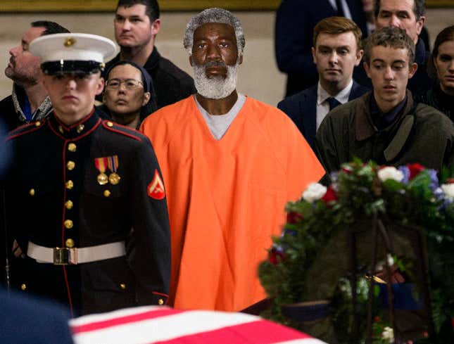 Image for article titled Furloughed Willie Horton Pays Respects At George H.W. Bush Funeral