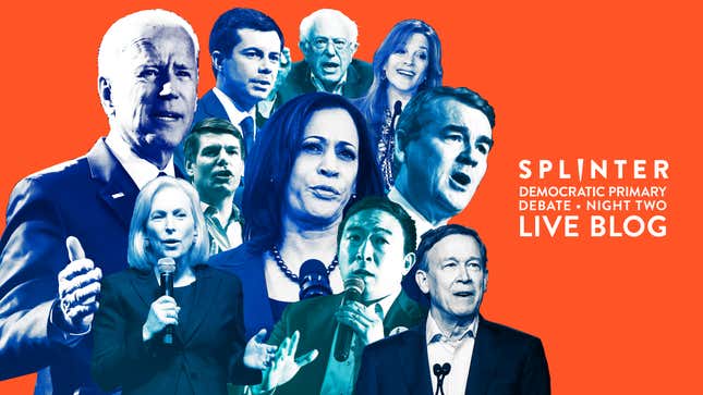 Image for article titled We Feel Dead Inside: Splinter&#39;s 2020 Democratic Debate Live Blog (Night 2!)