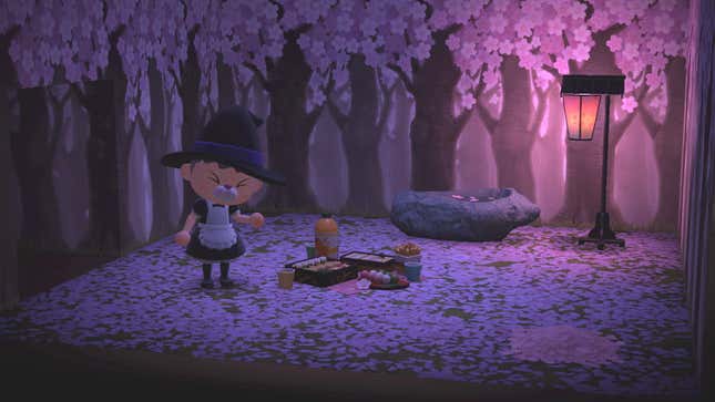 Image for article titled Hunting Down Animal Crossing: New Horizons’ Cherry Blossom Recipes Turned Me Into A Monster