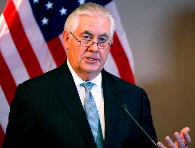 Image for article titled ‘The President Can Suck My Big Fat Dick,’ Says Rex Tillerson In Veiled Attack On Trump