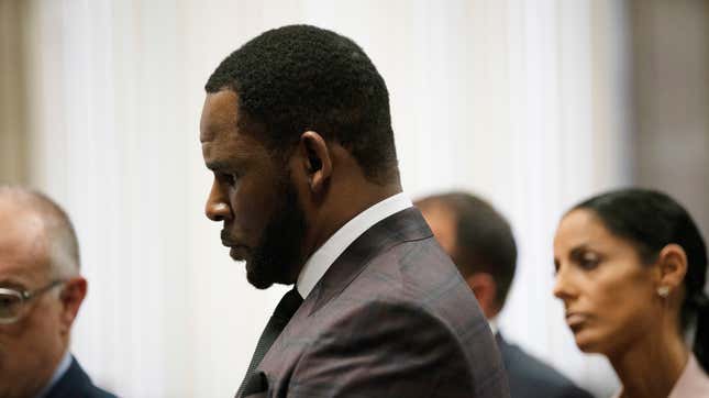 R&amp;B singer R. Kelly appears at a hearing before Judge Lawrence Flood June 26, 2019, in Chicago.