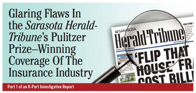 Glaring Flaws In 'The Sarasota Herald-Tribune's' Pulitzer Prize-Winning ...