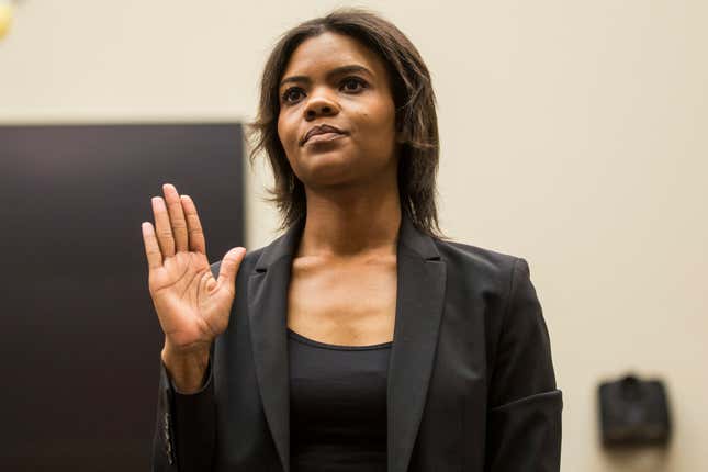 Image for article titled Candace Owens Is Racist White America’s Black Friend and She Just Told Congress That White Nationalism Isn’t a Thing