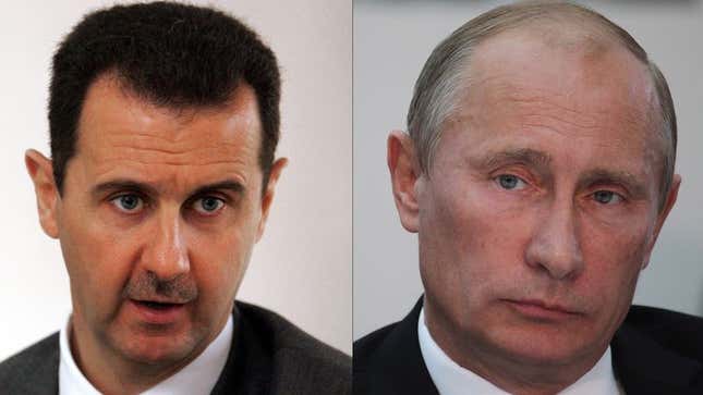 Image for article titled Assad Unable To Convince Putin That He Used Chemical Weapons On Syrians