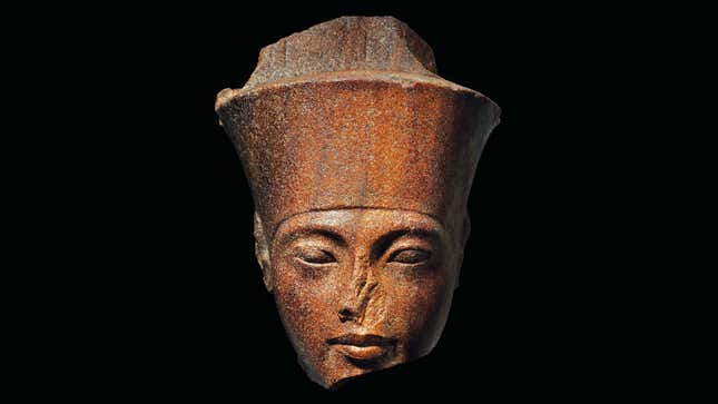 The 3,300-year-old sculpture of King Tut. 