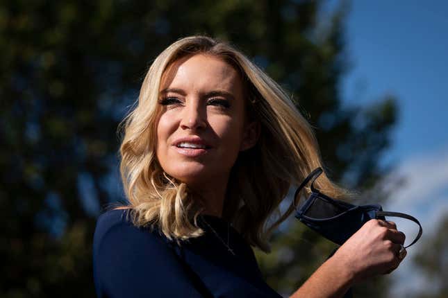 Image for article titled A Coronavirus Cotillion: White House Press Secretary Kayleigh McEnany Tests Positive for COVID-19