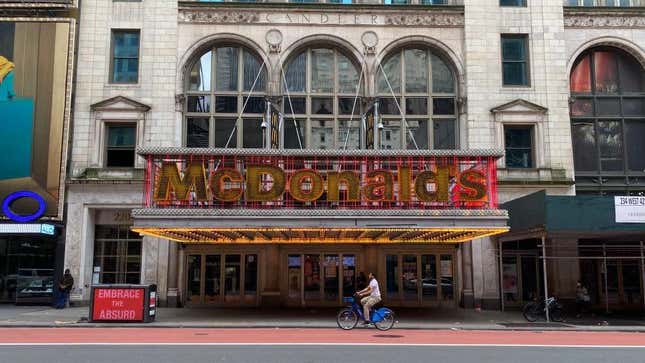 Image for article titled We bid farewell to the defrocked McDonald&#39;s flagship in Times Square