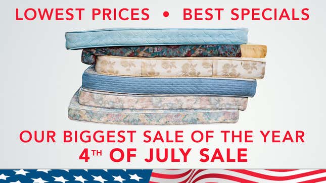 Image for article titled Breaking: It Not Too Late To Take Advantage Of The Onion’s Independence Day Mattress Sale