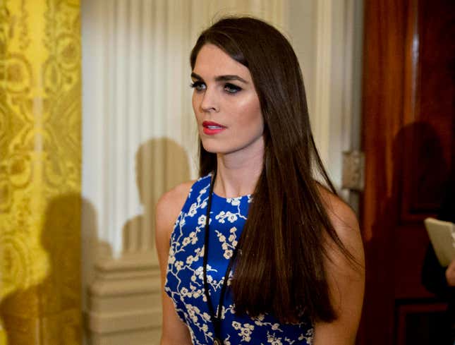 Image for article titled Nostalgic Hope Hicks Barely Recognizes Young Woman On White House ID Badge
