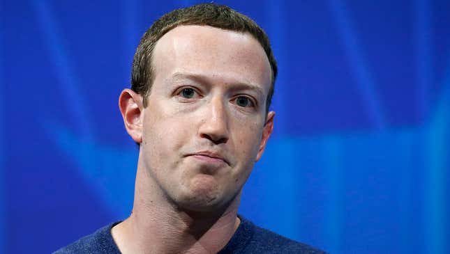 Image for article titled Facebook Apologizes For Giving Mark Zuckerberg A Platform