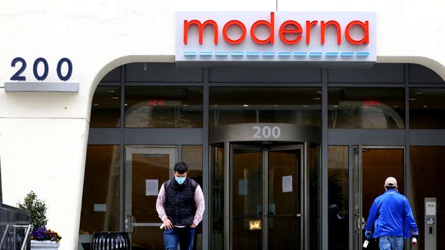 A view of Moderna headquarters on May 08, 2020 in Cambridge, Massachusetts.