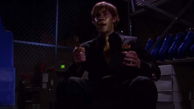 Image for article titled Do the Scarn in celebration of The Office uploading Threat Level Midnight in full