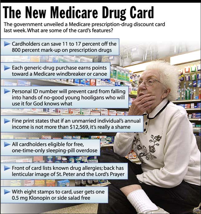 The government unveiled a Medicare presciption-drug discount card last week. What are some of the card&#39;s features?