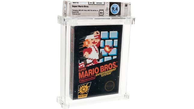 Imagen para el artículo titulado Alguien ha pagado 114.000 dólares por una copia sellada de Super Mario Bros para NES