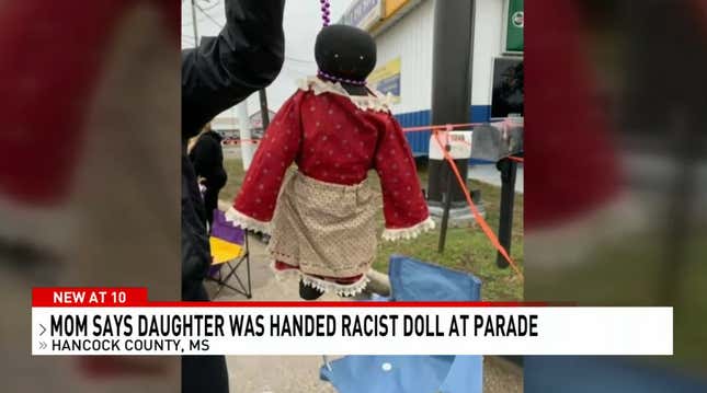 Image for article titled Mississippi Police Investigating Hate Crime After 12-Year-Old Is Given Racist Doll With Noose Around Its Neck
