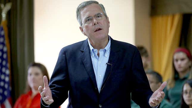 Image for article titled Jeb Bush Campaign Kicks Off 3-State Farewell Tour With Iowa Town Hall Meeting