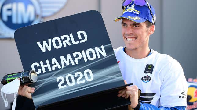 Image for article titled Joan Mir Becomes First New MotoGP World Champion Since 2013