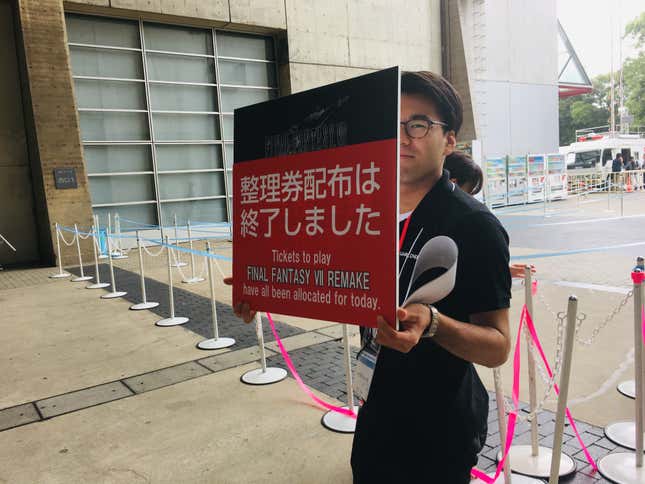 Image for article titled Final Fantasy VII Remake Seems Popular At The Tokyo Game Show