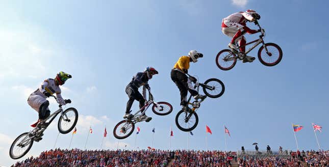 Māris “The Machine” Štrombergs wins Olympic gold. (Photo credit: Alex Livesey/Getty)