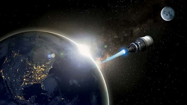 Imagen para el artículo titulado Estados Unidos elige a Blue Origin y Lockheed Martin para construir una nave espacial nuclear