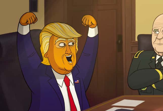 Stephen Colbert's <i>Our Cartoon President</i> takes some uncharacteristically weak Trump jabs in its first trailer