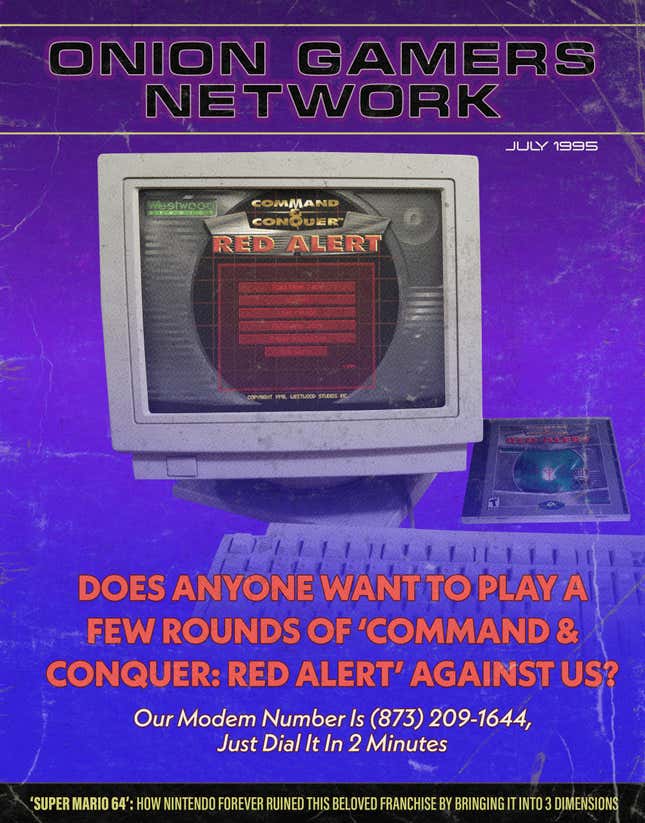 Image for article titled Does Anyone Want To Play A Few Rounds Of Command &amp; Conquer: Red Alert Against Us?