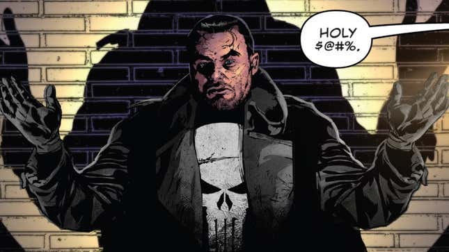Frank Castle meeting a number of his fans.