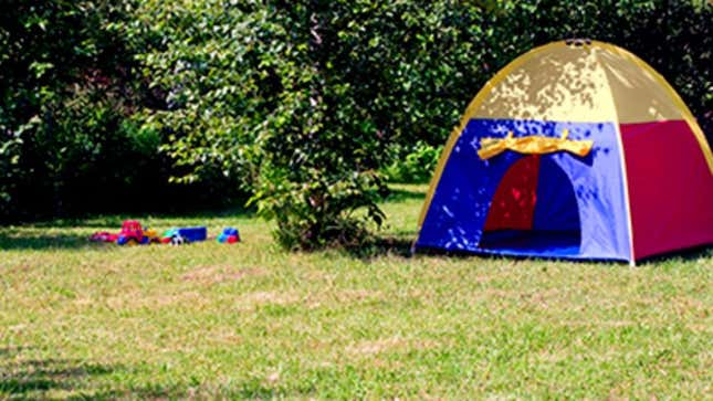 Image for article titled A Tent In The Backyard!