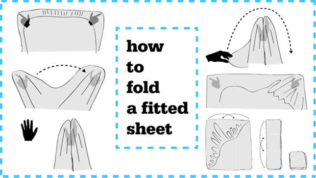 Image for article titled ​Sorcery And Witchcraft: How To Fold A Fitted Sheet