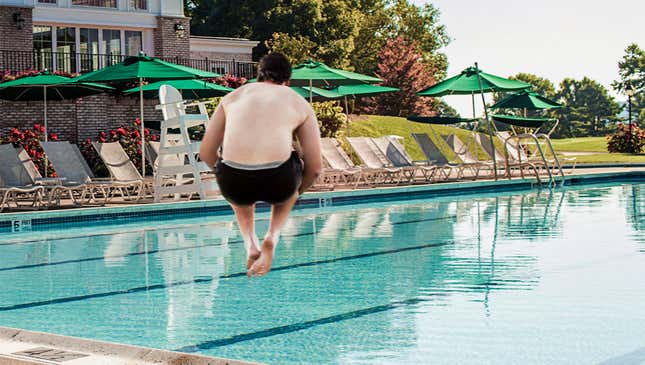 Image for article titled EPA Reveals 37% Of Water Waste Nationwide Caused By Husky Kids Doing Cannonball Into Country Club Pool