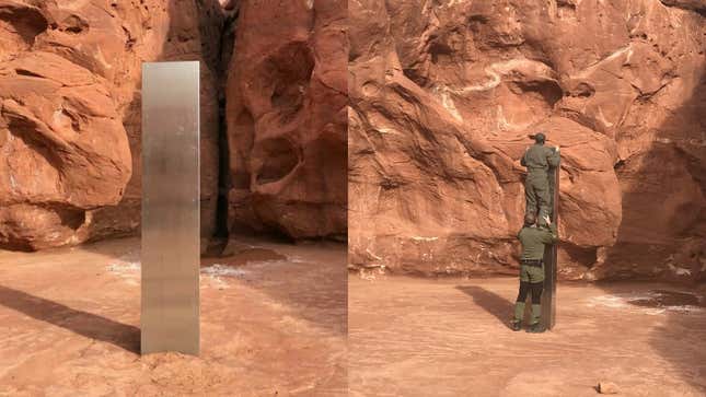 Image for article titled Unexplained Monolith Discovered in Rural Utah&#39;s Red Rock Country