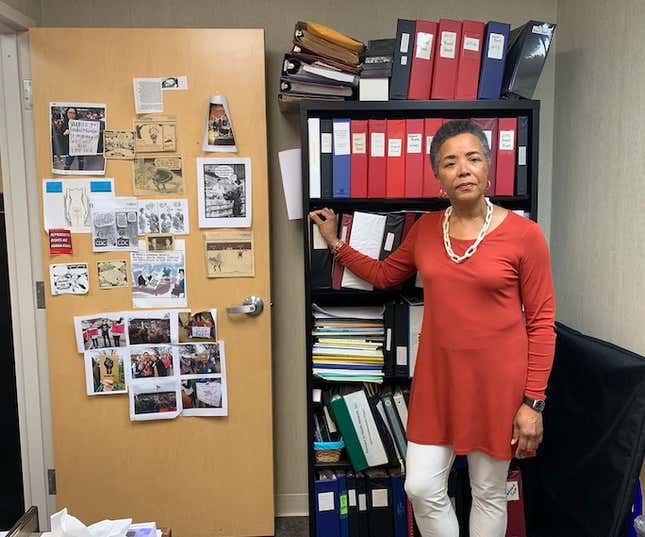 Sharon Lewis in her office