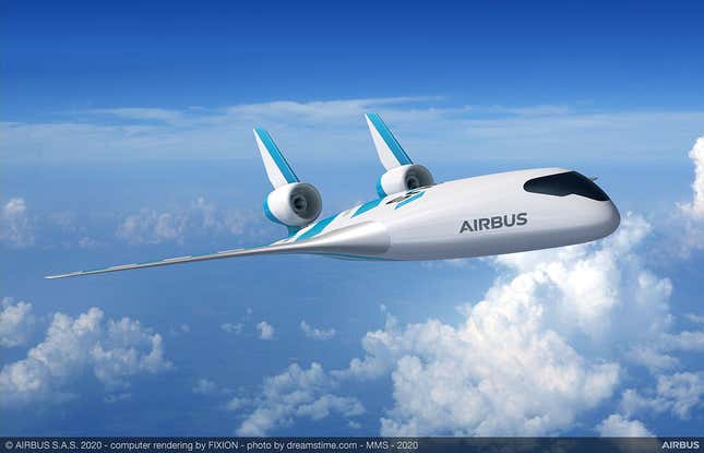 Imagen para el artículo titulado De bajo consumo y sin ventanillas: así es el prototipo de Airbus para cambiar nuestra manera de viajar en avión