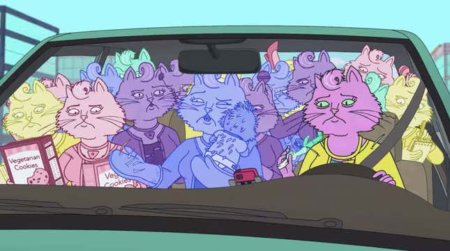 Image for article titled Princess Carolyn tries to have it all in a tongue-twisting, plate-spinning BoJack Horseman