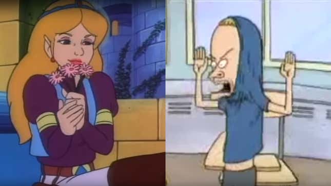 Image for article titled Visionary edits Beavis And Butt-head dialogue into a Legend Of Zelda cartoon