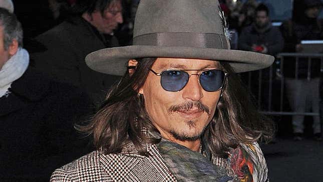 Image for article titled Johnny Depp Now Physically Unable To Walk Unless Whimsically Teeter-Tottering Across Rolling Log, Wobbly Plank, Or Swaying Beam