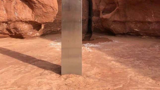 Imagen para el artículo titulado El extraño monolito de Utah ha desaparecido
