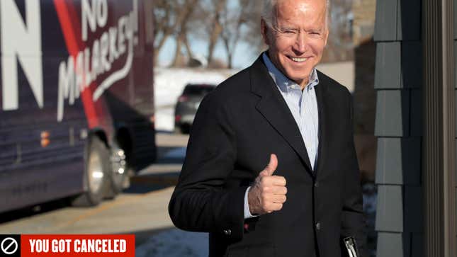 Image for article titled Goodbye to Joe Biden, the Creepy Uncle We Never Asked For