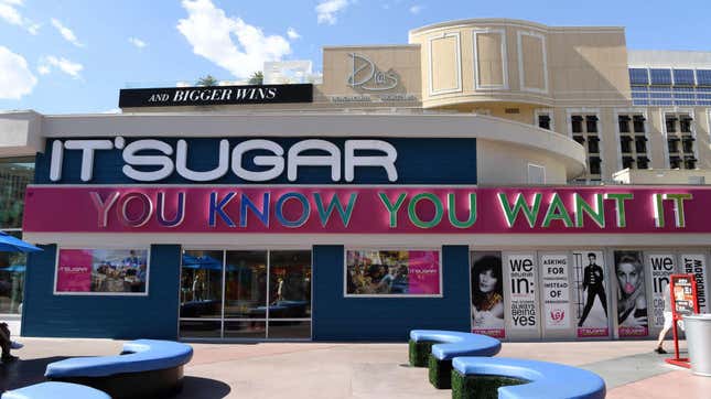 The opening of the IT’SUGAR at The Grand Bazaar Shops in Las Vegas in June.