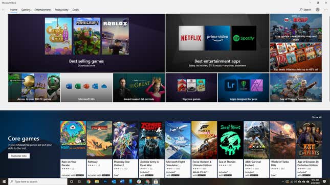 Image for article titled The Microsoft Store for Windows 10 Is Reportedly Getting a Major Overhaul