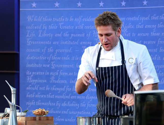 Image for article titled Kristen Welker Mutes Candidates So Celebrity Chef Curtis Stone Can Demonstrate How To Make Perfect 15-Minute Fajitas