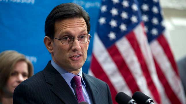 Image for article titled Resigning House Leader Cantor Reflects On All The Accomplishments He Thwarted