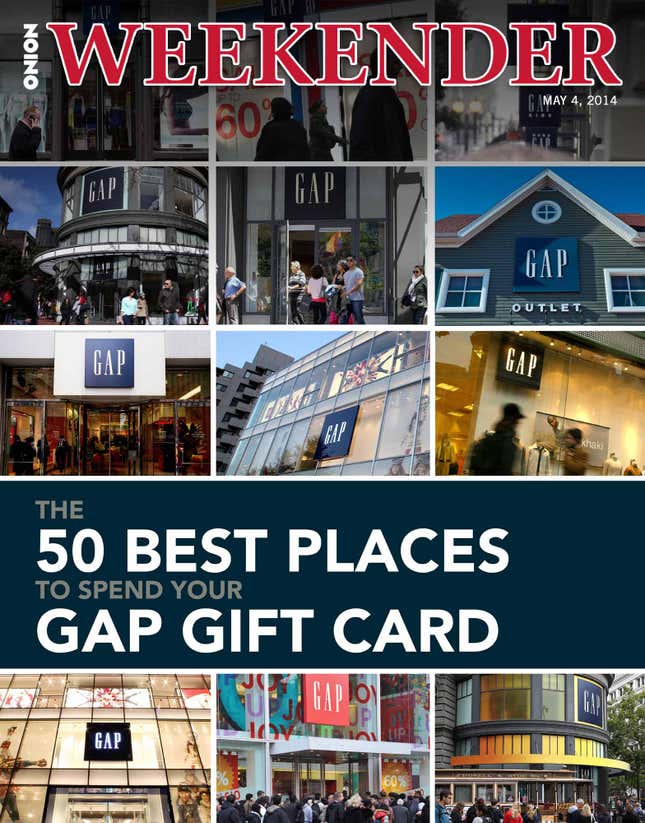 Image for article titled The 50 Best Places To Spend Your Gap Gift Card