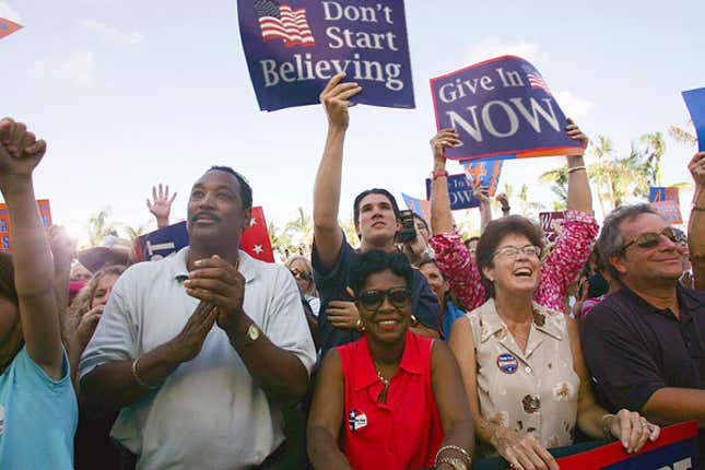 Democratic Party faithful cheer on their leaders’ resolutely defeatist agenda.