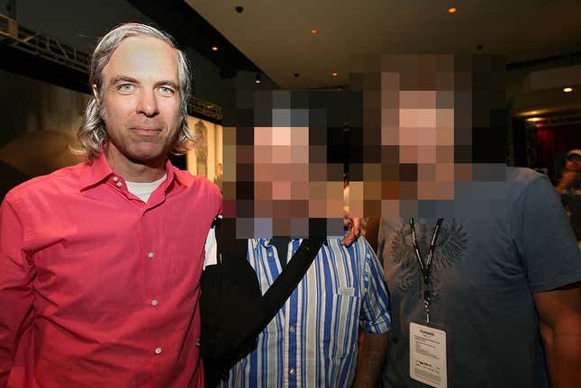 Scherick at a film industry event in 2006 with two people not affiliated with Superstar Machine. Photo via Getty