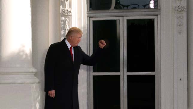 Image for article titled Trump Locked Out Of White House After Accidentally Revoking Own Security Clearance